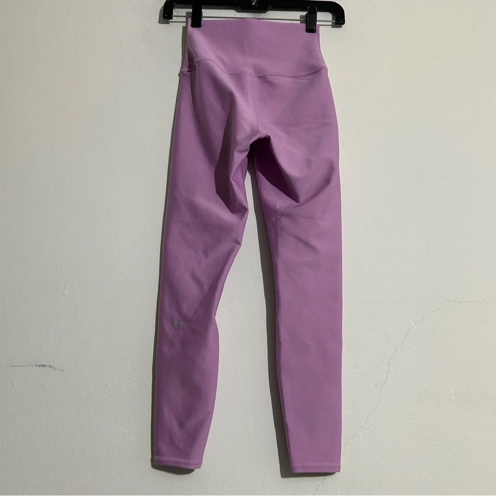 Alo Yoga 7/8 AirLift Compressive Leggings Purple Pink XS Activewear Workout